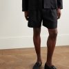 Padstow Collapsible-Heel Leather-Trimmed Raffia Loafers - OU