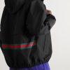 Reversible Monogrammed Shell Hooded Jacket - BK Reversible Monogrammed Shell Hooded Jacket - BK