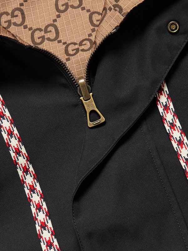 Reversible Monogrammed Shell Hooded Jacket - CU Reversible Monogrammed Shell Hooded Jacket - CU