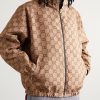 Reversible Monogrammed Shell Hooded Jacket - E1 Reversible Monogrammed Shell Hooded Jacket - E1