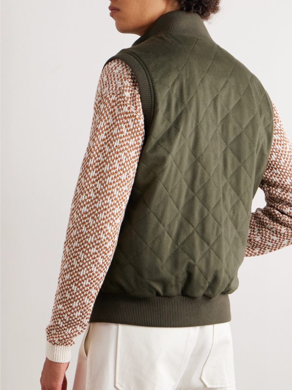 Carry Reversible Quilted Cashmere and Storm System® Shell Gilet - BK Carry Reversible Quilted Cashmere and Storm System® Shell Gilet - BK