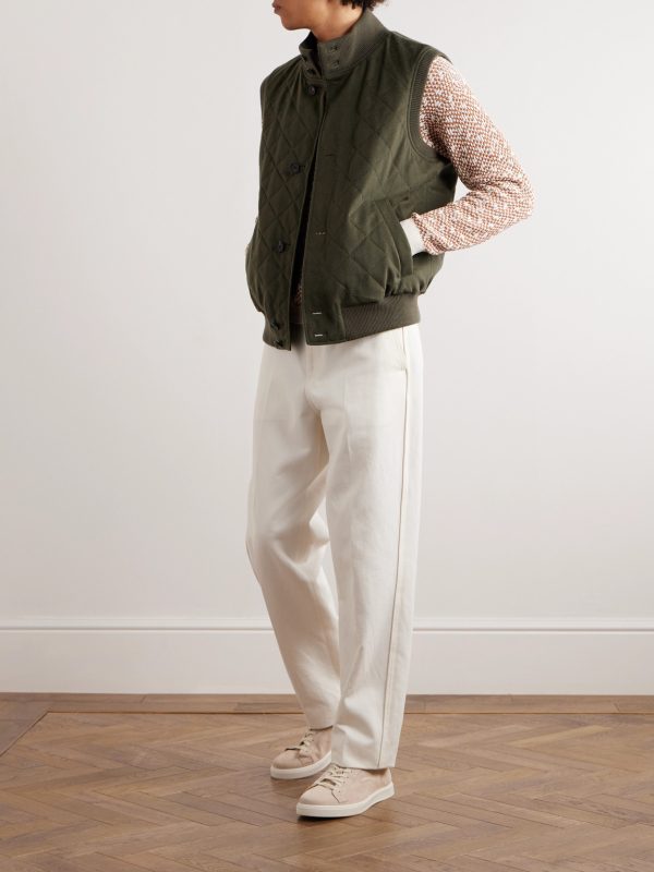 Carry Reversible Quilted Cashmere and Storm System® Shell Gilet - OU Carry Reversible Quilted Cashmere and Storm System® Shell Gilet - OU