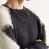 Umlaut 14-Karat Gold Diamond Necklace - FR