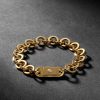 Oden Link 14-Karat Gold Chain Bracelet - BK