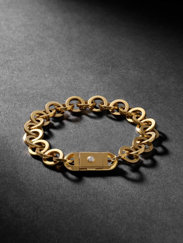 Oden Link 14-Karat Gold Chain Bracelet - BK