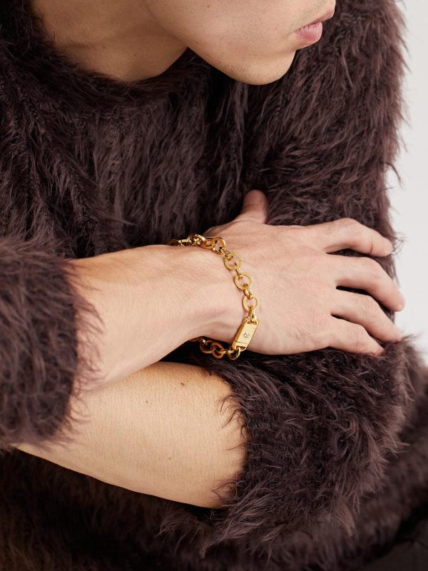 Oden Link 14-Karat Gold Chain Bracelet - FR