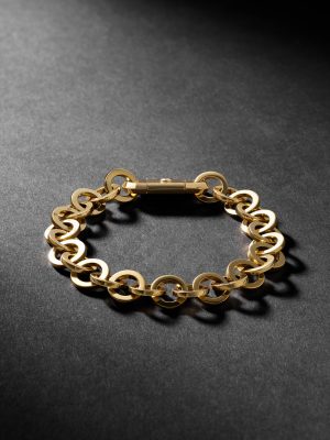 Oden Link 14-Karat Gold Chain Bracelet