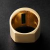 18-Karat Gold, Malachite and Diamond Ring - BK 18-Karat Gold, Malachite and Diamond Ring - BK