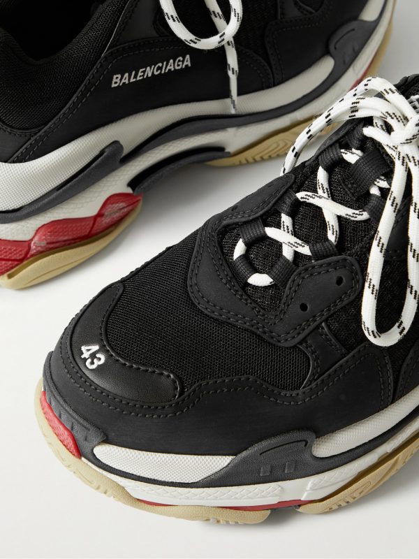 Triple S Mesh, Faux Suede and Faux Leather Sneakers - CU