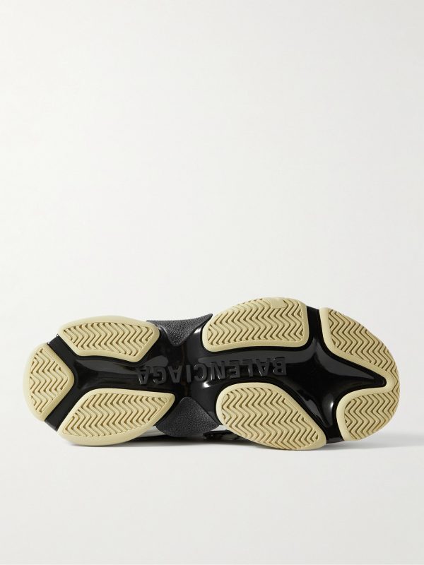 Triple S Mesh, Faux Suede and Faux Leather Sneakers - E2