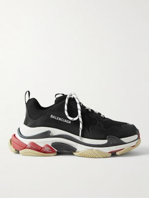 Triple S Mesh, Faux Suede and Faux Leather Sneakers Triple S Mesh, Faux Suede and Faux Leather Sneakers