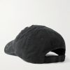 BB Distressed Logo-Embroidered Cotton-Twill Baseball Cap - BK BB Distressed Logo-Embroidered Cotton-Twill Baseball Cap - BK