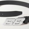 3.5cm Logo-Embellished Leather Belt - E1 3.5cm Logo-Embellished Leather Belt - E1