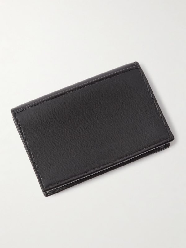 Logo-Appliquéd Leather Cardholder - BK Logo-Appliquéd Leather Cardholder - BK