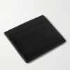 Cassandre Logo-Appliquéd Leather Cardholder - BK Cassandre Logo-Appliquéd Leather Cardholder - BK