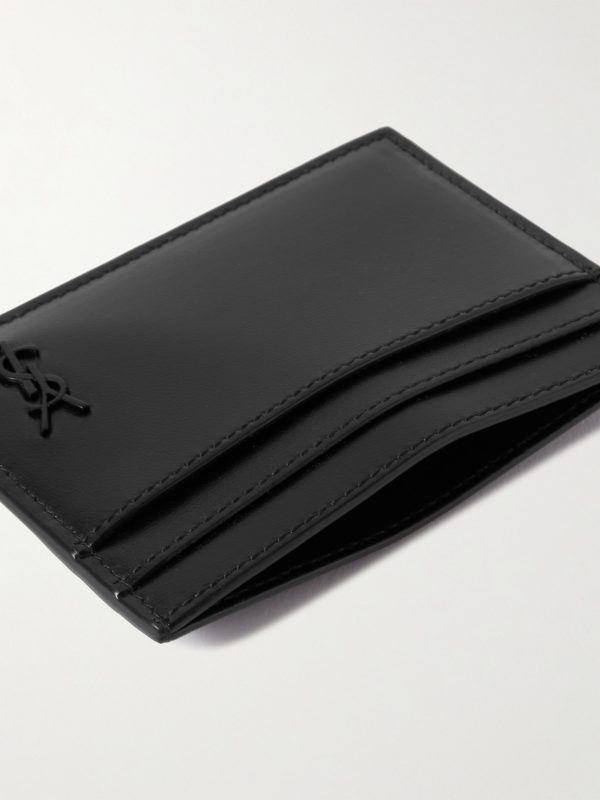 Cassandre Logo-Appliquéd Leather Cardholder - E1 Cassandre Logo-Appliquéd Leather Cardholder - E1