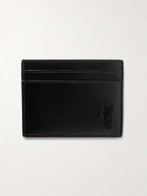 Cassandre Logo-Appliquéd Leather Cardholder Cassandre Logo-Appliquéd Leather Cardholder
