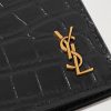 Cassandre Logo-Appliquéd Croc-Effect Leather Passport Cover - CU