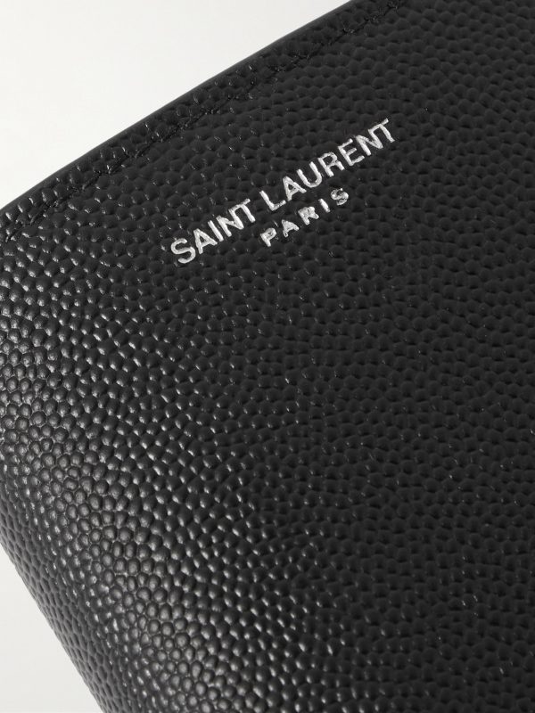 Logo-Debossed Full-Grain Leather Billfold Wallet - CU
