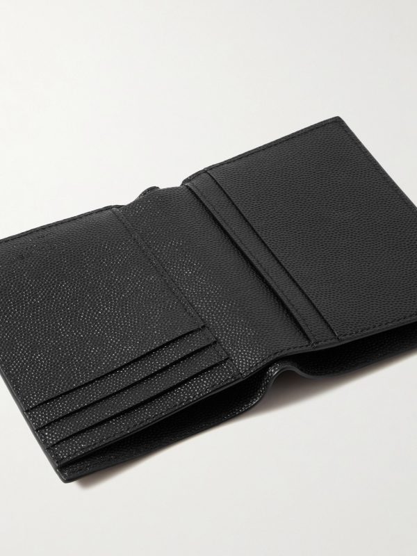 Logo-Debossed Full-Grain Leather Billfold Wallet - E1