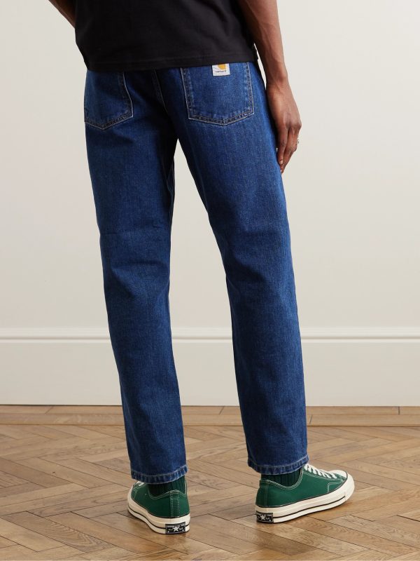 Newel Tapered Logo-Appliquéd Jeans - BK Newel Tapered Logo-Appliquéd Jeans - BK