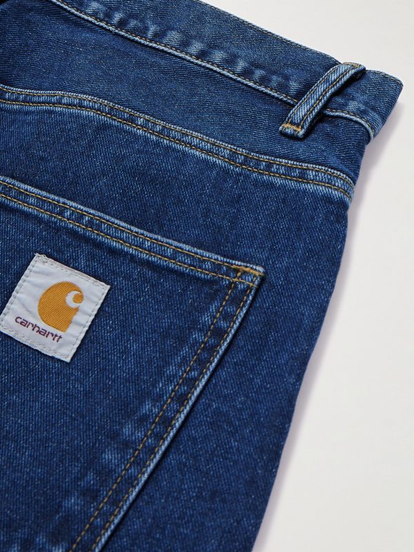 Newel Tapered Logo-Appliquéd Jeans - CU Newel Tapered Logo-Appliquéd Jeans - CU
