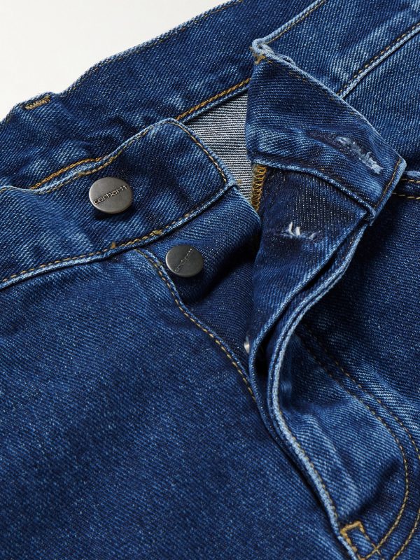 Newel Tapered Logo-Appliquéd Jeans - E1 Newel Tapered Logo-Appliquéd Jeans - E1