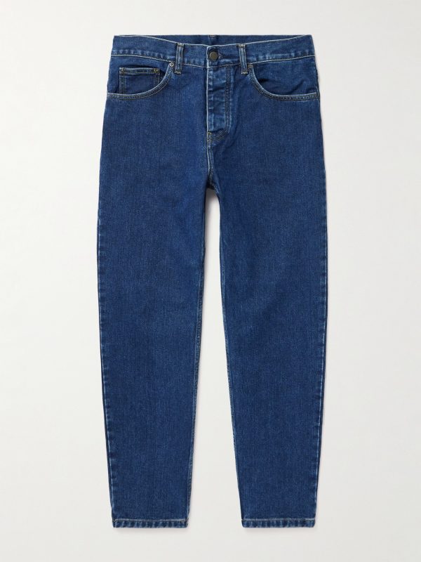 Newel Tapered Logo-Appliquéd Jeans Newel Tapered Logo-Appliquéd Jeans