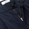 Tapered Pleated Garment-Dyed Cotton-Twill Trousers - E1
