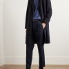 Tapered Pleated Garment-Dyed Cotton-Twill Trousers - OU