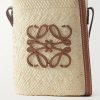 + Paula's Ibiza Leather-Trimmed Raffia Bucket Bag + Paula's Ibiza Leather-Trimmed Raffia Bucket Bag