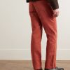 Garden Double-Knee Straight-Leg Organic Cotton-Twill Trousers - BK
