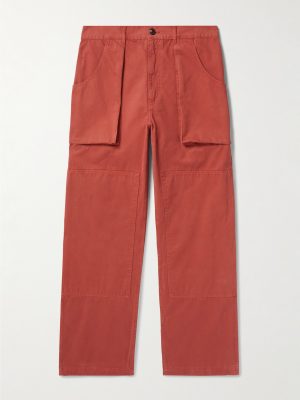 Garden Double-Knee Straight-Leg Organic Cotton-Twill Trousers Garden Double-Knee Straight-Leg Organic Cotton-Twill Trousers