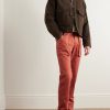 Garden Double-Knee Straight-Leg Organic Cotton-Twill Trousers - OU