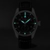 Fury Automatic 40mm Stainless Steel and Leather Watch, Ref. No. FURY-BK-SS-R-S - E5 Fury Automatic 40mm Stainless Steel and Leather Watch, Ref. No. FURY-BK-SS-R-S - E5