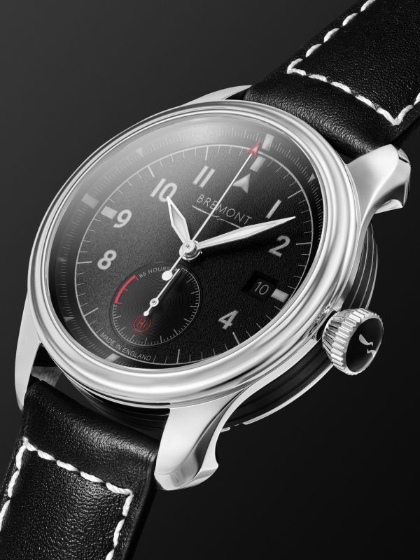 Fury Automatic 40mm Stainless Steel and Leather Watch, Ref. No. FURY-BK-SS-R-S - FR Fury Automatic 40mm Stainless Steel and Leather Watch, Ref. No. FURY-BK-SS-R-S - FR
