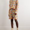 Solar Straight-Leg Crocheted Cotton Drawstring Shorts - OU