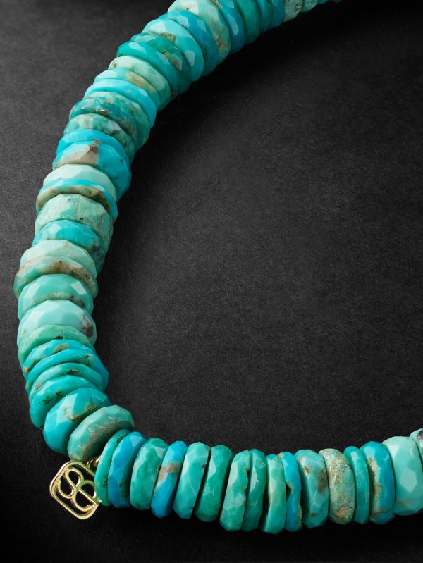 Rocket Charm Gold, Diamond and Turquoise Beaded Bracelet - BK Rocket Charm Gold, Diamond and Turquoise Beaded Bracelet - BK