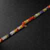 Skateboard Gold Diamond Beaded Necklace - BK