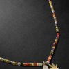 Skateboard Gold Diamond Beaded Necklace