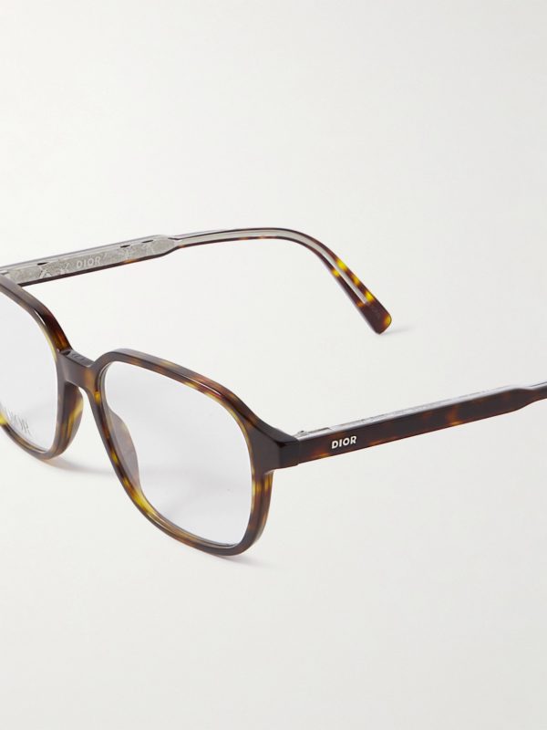 InDiorO S3I Square-Frame Tortoiseshell Acetate Optical Glasses - CU