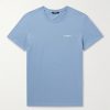 Logo-Flocked Cotton-Jersey T-Shirt