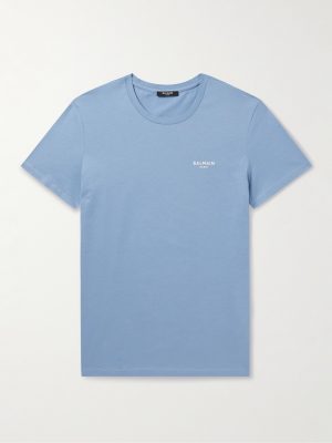 Logo-Flocked Cotton-Jersey T-Shirt Logo-Flocked Cotton-Jersey T-Shirt