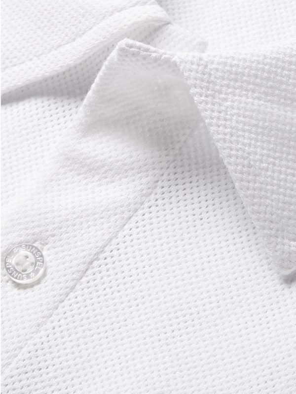 Riviera Cotton-Mesh Polo Shirt - CU Riviera Cotton-Mesh Polo Shirt - CU