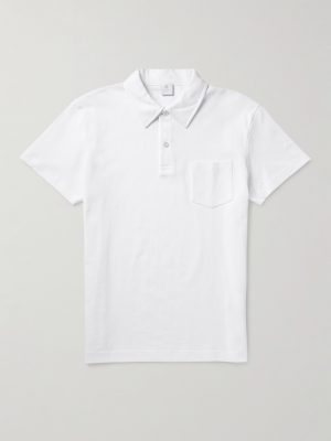 Riviera Cotton-Mesh Polo Shirt Riviera Cotton-Mesh Polo Shirt