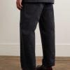 Straight-Leg Cotton Chinos - BK Straight-Leg Cotton Chinos - BK