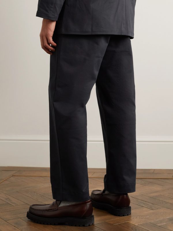 Straight-Leg Cotton Chinos - BK Straight-Leg Cotton Chinos - BK