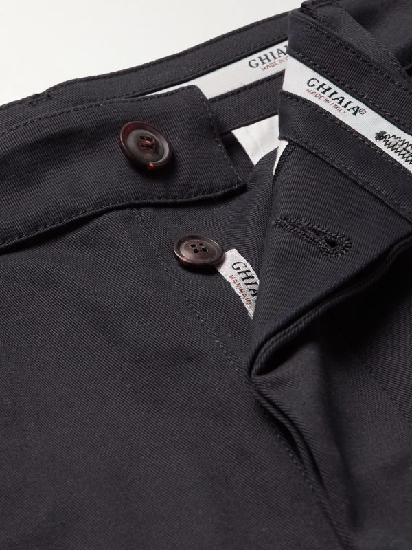 Straight-Leg Cotton Chinos - E1 Straight-Leg Cotton Chinos - E1