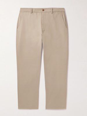 Straight-Leg Cotton Chinos
