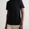 Riviera Slim-Fit Cotton-Mesh Polo Shirt - FR Riviera Slim-Fit Cotton-Mesh Polo Shirt - FR